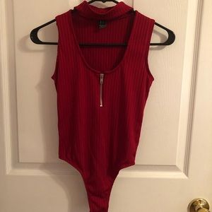 Red bodysuit
